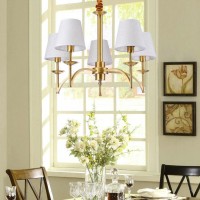 美式乡村铜吊灯创意简约温馨灯饰客厅餐厅卧室布罩灯具 直销