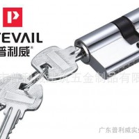 普利威**产品塑钢门锁芯/ 单边锁芯/铜锁芯/平开门锁芯 LC03